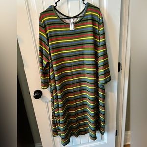 American Curvy Striped Dress